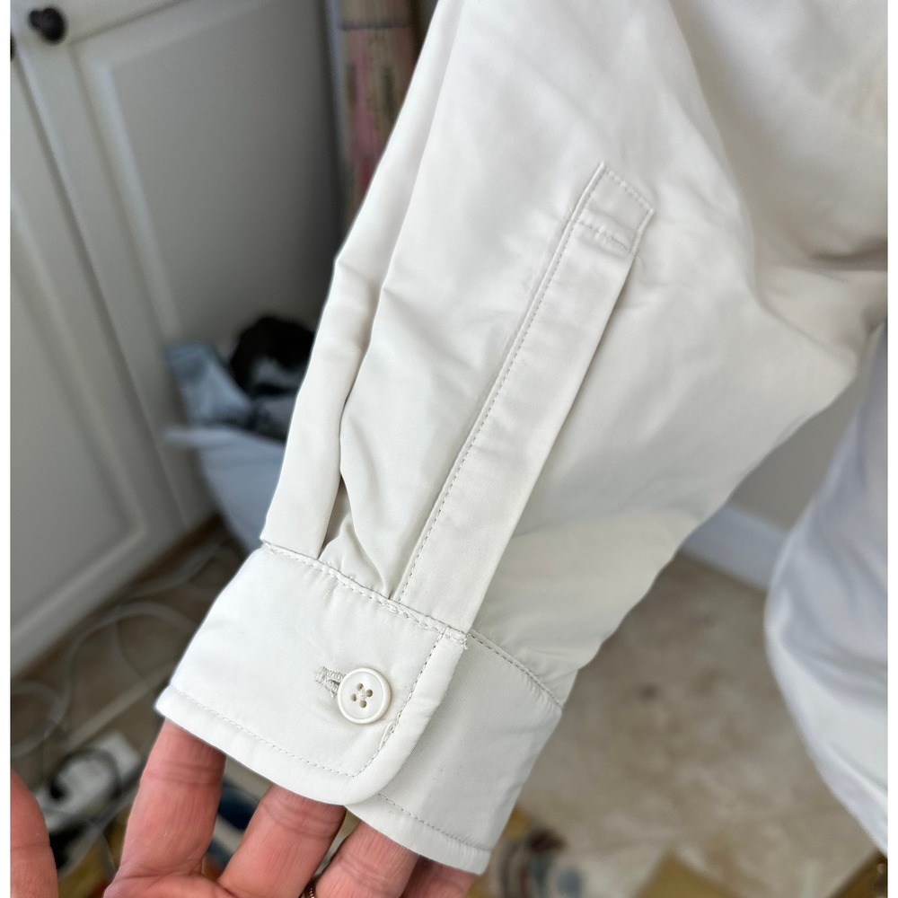 Alo Yoga NWT SZ XS Explorer Button Down Bone White Oversized Shacket W5114R - Picture 10 of 16